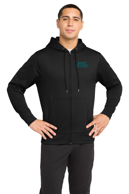 Sport-Tek ®  Sport-Wick ®  Fleece Full-Zip Hooded Jacket.  ST238