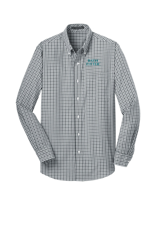 Port Authority ®  Long Sleeve Gingham Easy Care Shirt. S654